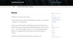 Desktop Screenshot of nowheres.com